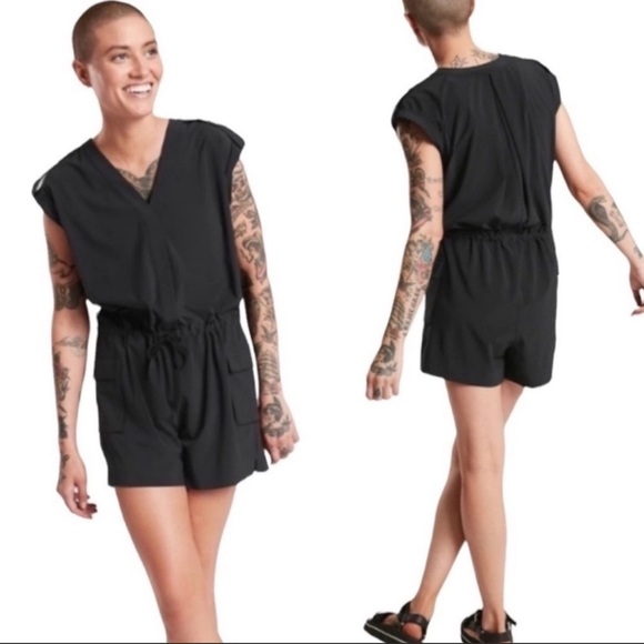Athleta Black Sutton Romper - Picture 1 of 5
